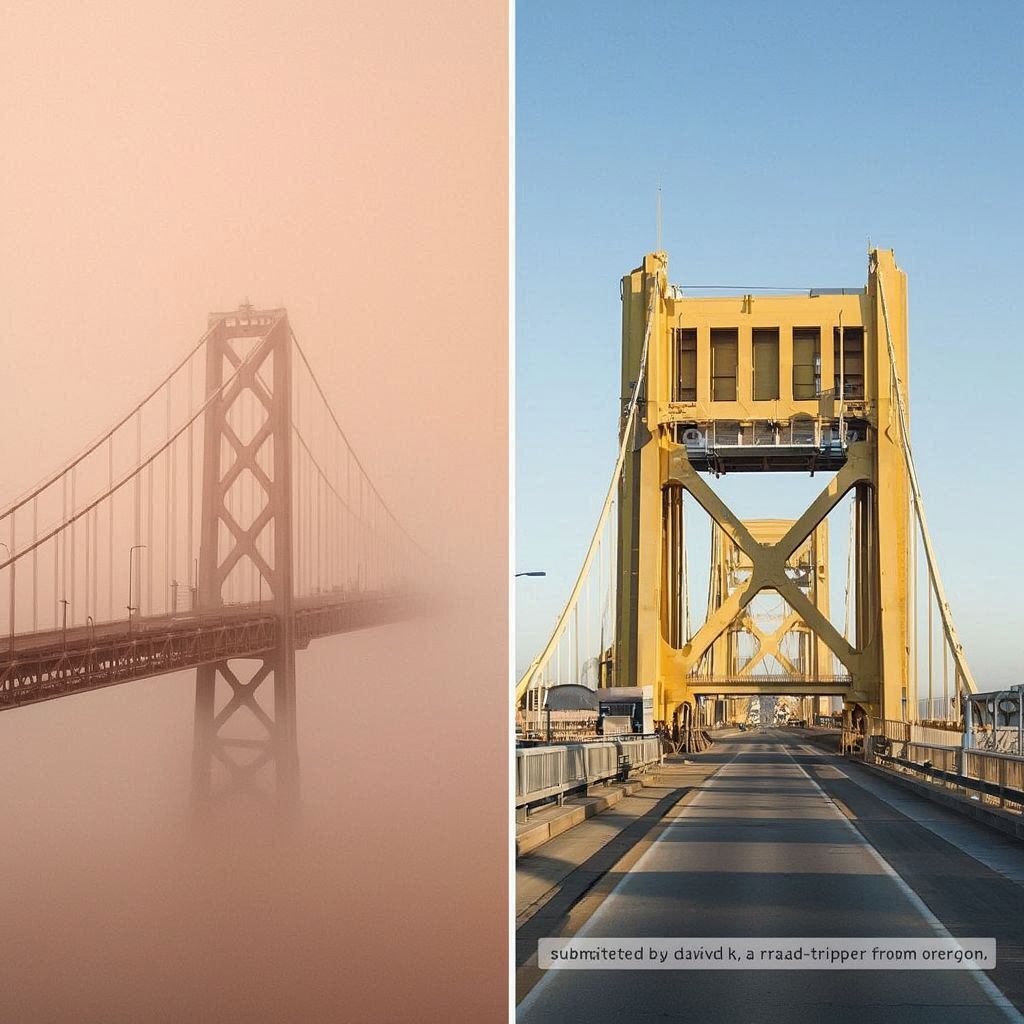 The Real Golden Gate Bridge Comparison